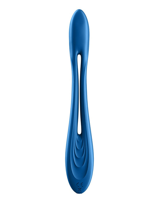 Satisfyer - Elastic Game - Multifunctionele Buigbare Vibrator - Blauw-Erotiekvoordeel.nl