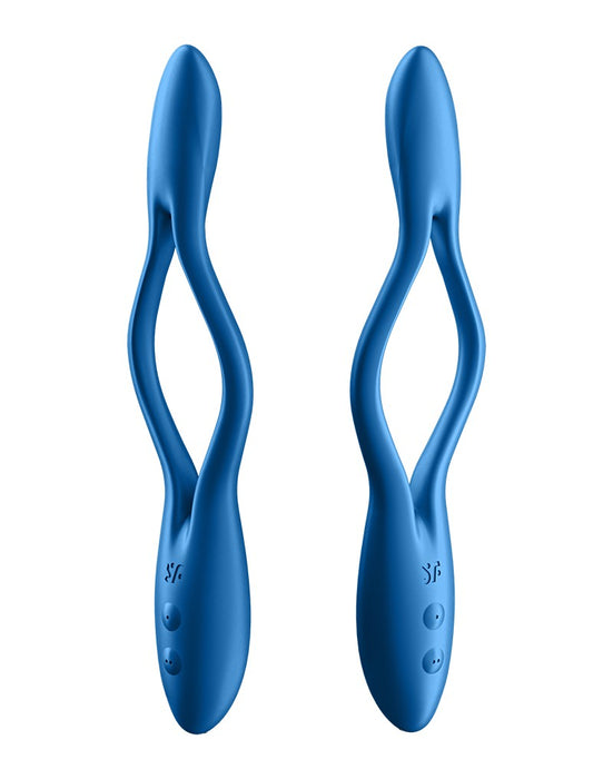 Satisfyer - Elastic Game - Multifunctionele Buigbare Vibrator - Blauw-Erotiekvoordeel.nl