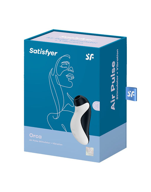 Satisfyer - Orca Luchtdruk Vibrator - Zwart/Wit-Erotiekvoordeel.nl