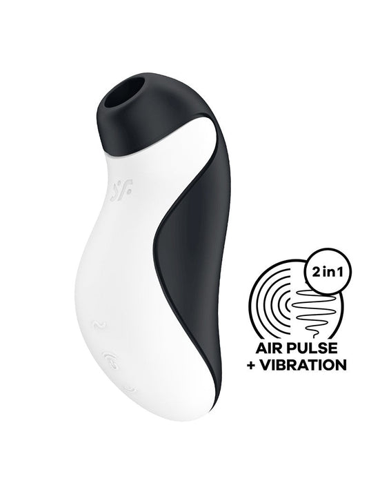 Satisfyer - Orca Luchtdruk Vibrator - Zwart/Wit-Erotiekvoordeel.nl