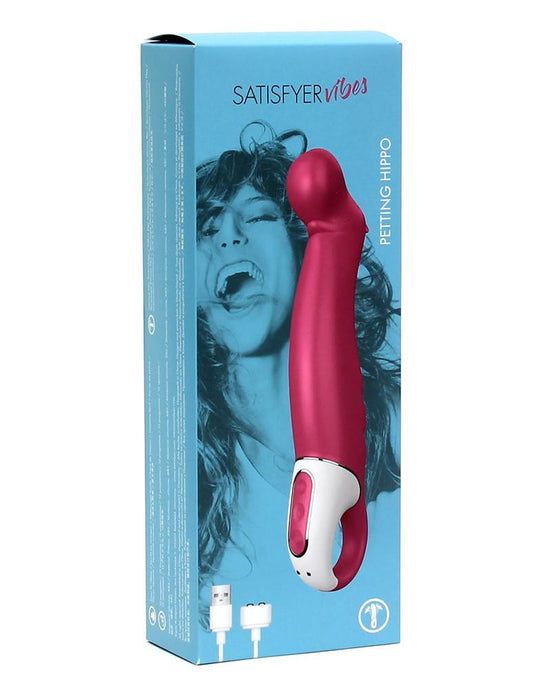 Satisfyer - Petting Hippo - G-spot Vibrator - Fuchsia-Erotiekvoordeel.nl