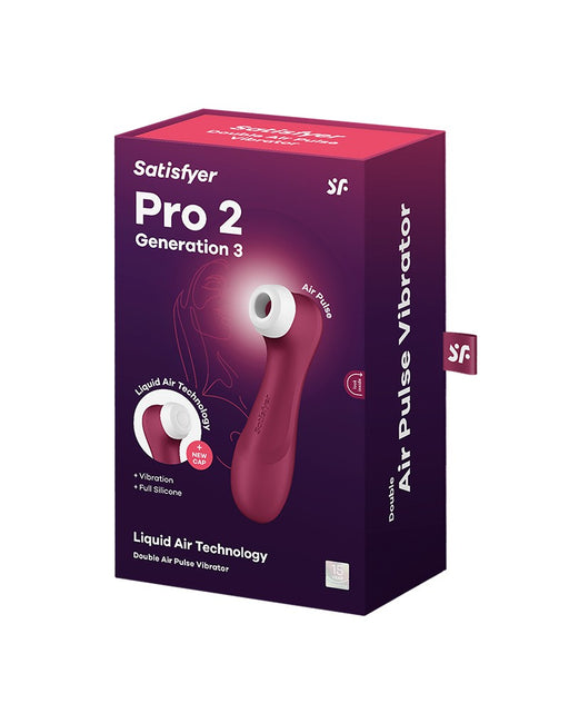 Satisfyer - Pro 2 Generation 3 - Luchtdruk Vibrator - Rood-Erotiekvoordeel.nl