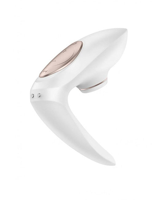 Satisfyer - Pro 4 Couples - Luchtdruk Vibrator voor Koppels - Wit/Brons-Erotiekvoordeel.nl