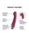 Satisfyer - Spinning G-Spot 1 - Vibrerende en Roterende G-Spot Vibrator - Rood-Erotiekvoordeel.nl