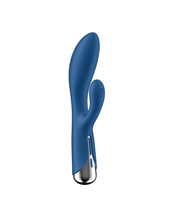 Satisfyer - Spinning Rabbit 1 - Roterende en Vibrerende Rabbit Vibrator - Tarzan Vibrator - Blauw-Erotiekvoordeel.nl