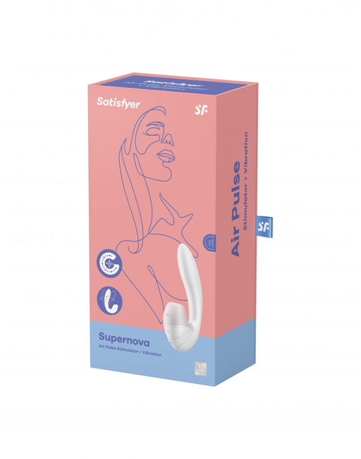 Satisfyer - Supernova - Luchtdruk en G-spot Vibrator - Wit-Erotiekvoordeel.nl