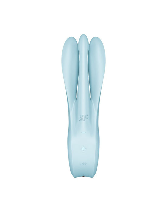 Satisfyer - Threesome 1 - Multi Vibrator Met 3 Voelsprieten - Lichtblauw-Erotiekvoordeel.nl