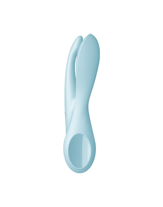 Satisfyer - Threesome 1 - Multi Vibrator Met 3 Voelsprieten - Lichtblauw-Erotiekvoordeel.nl