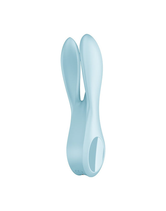 Satisfyer - Threesome 1 - Multi Vibrator Met 3 Voelsprieten - Lichtblauw-Erotiekvoordeel.nl