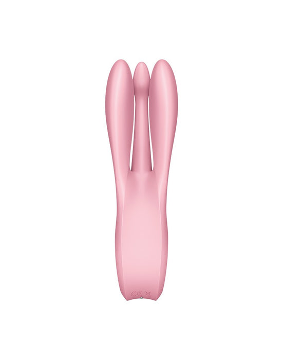 Satisfyer - Threesome 1 - Multi Vibrator Met 3 Voelsprieten - Licht Roze-Erotiekvoordeel.nl