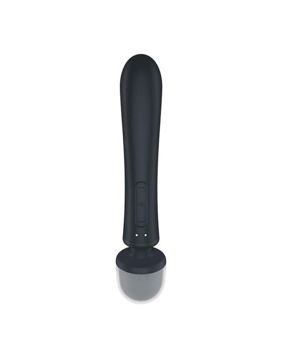 Satisfyer - Triple Lover - 2-in-1 Wand en Rabbit Vibrator - Zwart-Erotiekvoordeel.nl