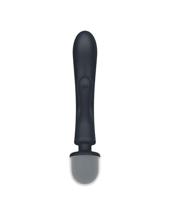 Satisfyer - Triple Lover - 2-in-1 Wand en Rabbit Vibrator - Zwart-Erotiekvoordeel.nl