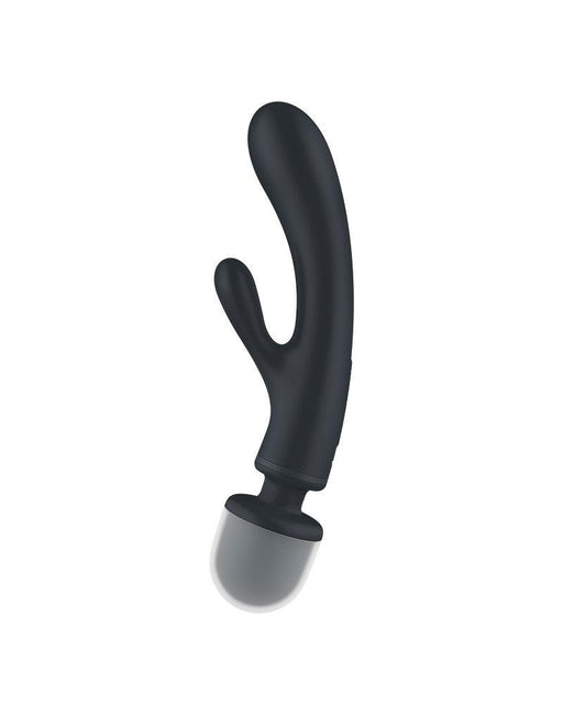 Satisfyer - Triple Lover - 2-in-1 Wand en Rabbit Vibrator - Zwart-Erotiekvoordeel.nl