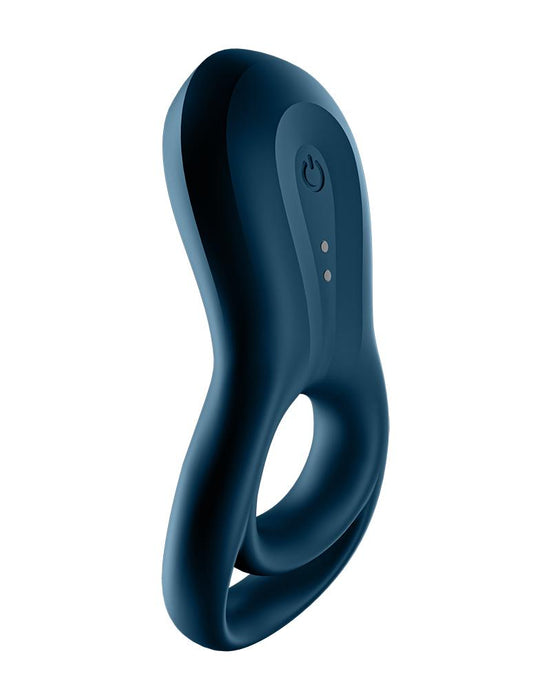 Satisfyer - Vibrerende Cockring Met Partner Stimulator - Koppel Vibrator Epic Duo - Blauw-Erotiekvoordeel.nl