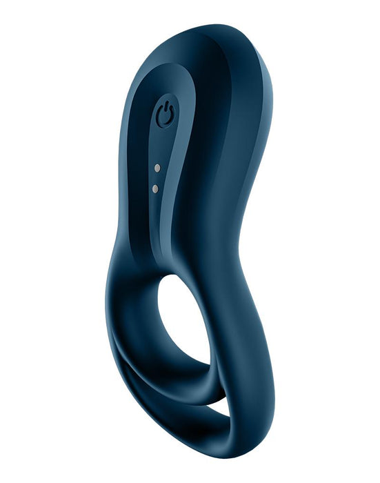 Satisfyer - Vibrerende Cockring Met Partner Stimulator - Koppel Vibrator Epic Duo - Blauw-Erotiekvoordeel.nl