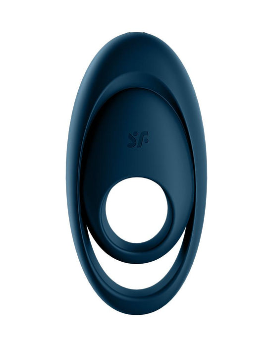 Satisfyer - Vibrerende Cockring Met Partner Stimulator - Koppel Vibrator Glorious Duo - Blauw-Erotiekvoordeel.nl