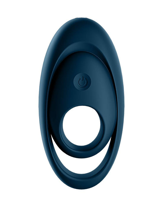 Satisfyer - Vibrerende Cockring Met Partner Stimulator - Koppel Vibrator Glorious Duo - Blauw-Erotiekvoordeel.nl