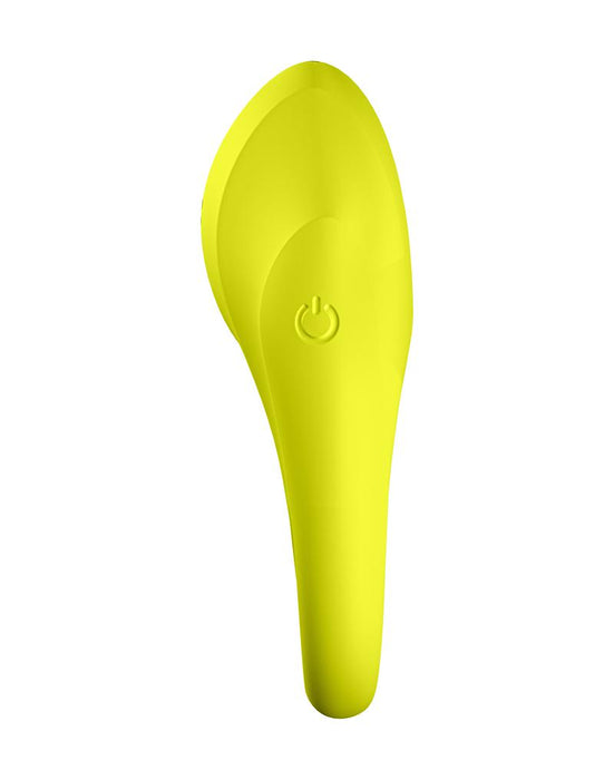 Satisfyer - Vibrerende Cockring Met Partner Stimulator - Koppel Vibrator Spectacular Duo - Geel-Erotiekvoordeel.nl