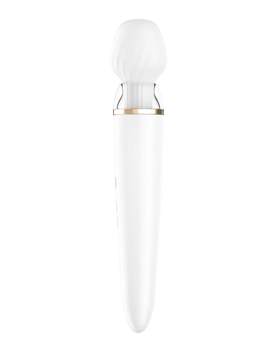 Satisfyer - Wand Vibrator Double Wand-er Met App Control - Wit-Erotiekvoordeel.nl