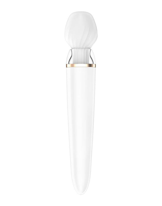 Satisfyer - Wand Vibrator Double Wand-er Met App Control - Wit-Erotiekvoordeel.nl