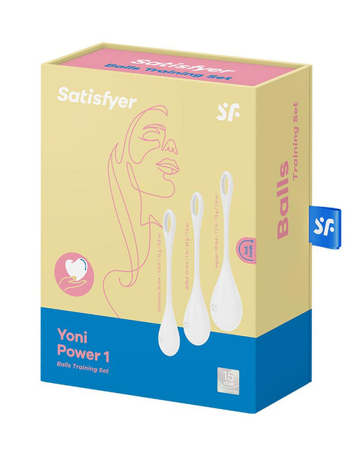 Satisfyer - Yoni Power 2 Kegel Bekkenbodem Training Vaginale Balletjes Set - Wit-Erotiekvoordeel.nl