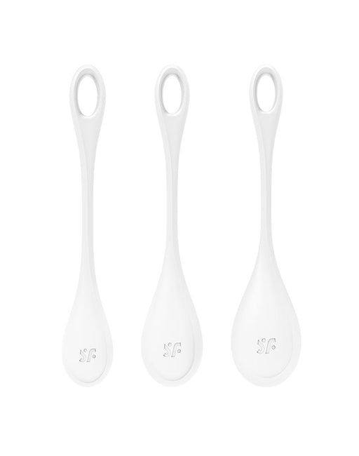 Satisfyer - Yoni Power 2 Kegel Bekkenbodem Training Vaginale Balletjes Set - Wit-Erotiekvoordeel.nl