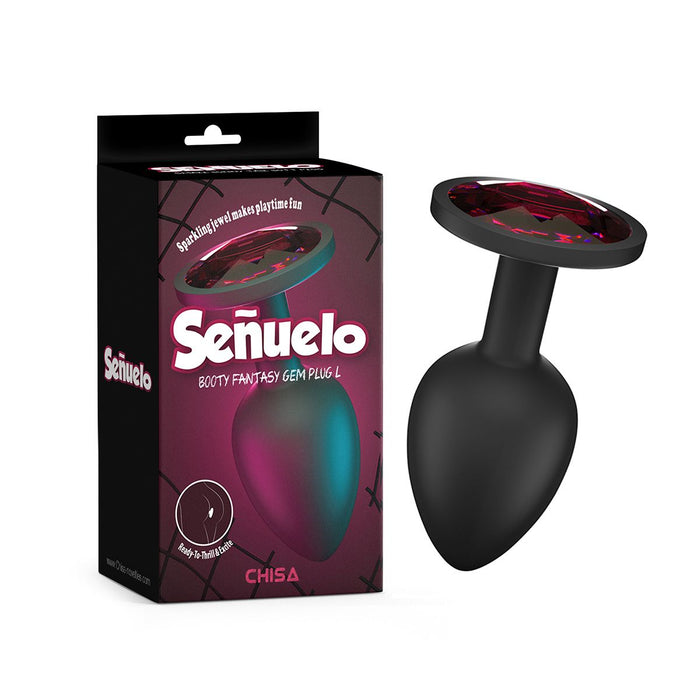 Señuelo - Booty Fantasy - Siliconen Buttplug Met Roze Siersteen-Erotiekvoordeel.nl