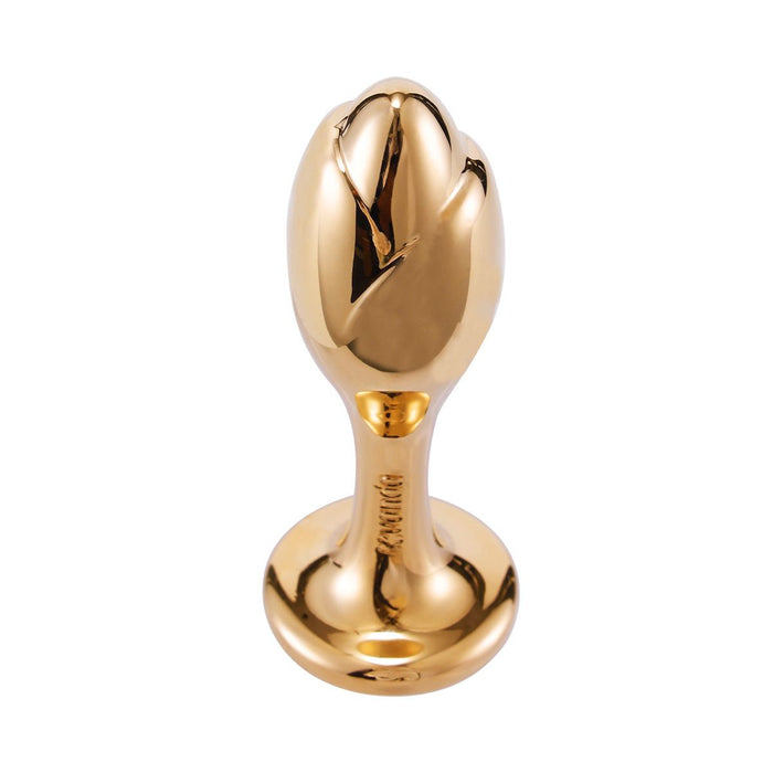 Sevanda - Flogger met Sleutelhanger, Bedel en Tulpvormige Buttplug - Wit/Goud-Erotiekvoordeel.nl