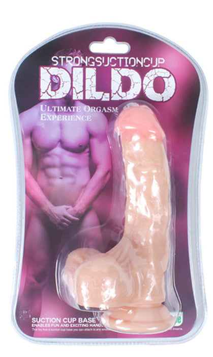 Shequ - Ares - PVC Dildo - 17,8 cm - Lichte Huidskleur-Erotiekvoordeel.nl