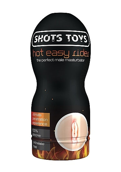 Shots Toys - Masturbator - Hot Easy Rider Kunstvagina Masturbator - met Verwarmend Glijmiddel-Erotiekvoordeel.nl