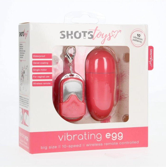 Shots Toys - Vibrerend Eitje - Met Afstandsbediening - 10 snelheden - Roze-Erotiekvoordeel.nl