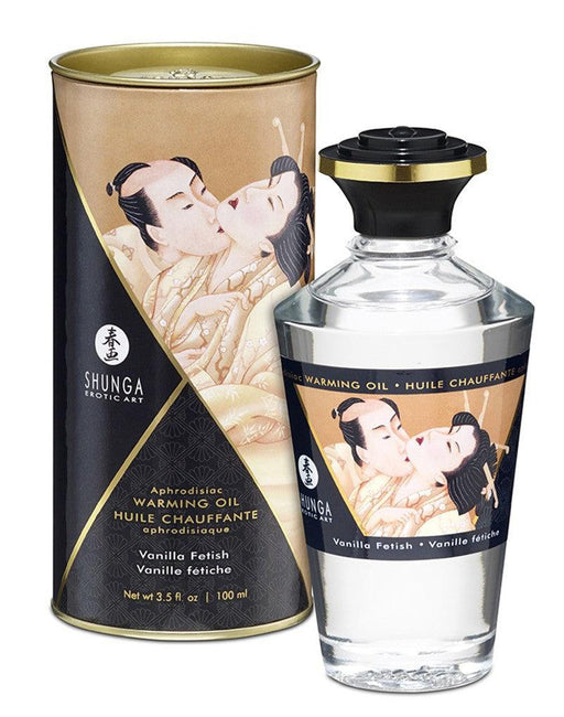 Shunga - Aphrodisiac - Verwarmende Olie Voor Erogene Zones - Om te Kussen/Likken - Vanilla Fetish-Erotiekvoordeel.nl