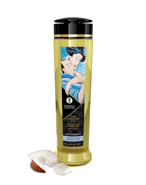 Shunga - Massageolie - Adorable Coconut - 240 ml-Erotiekvoordeel.nl