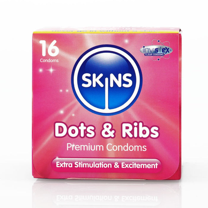 Skins Condooms - Dots & Ribs-Erotiekvoordeel.nl