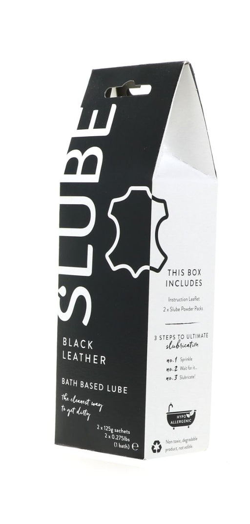 Slube - Black Leather - Single Bath Play - Body to Body Glijmiddel - 2 x 125 gram-Erotiekvoordeel.nl