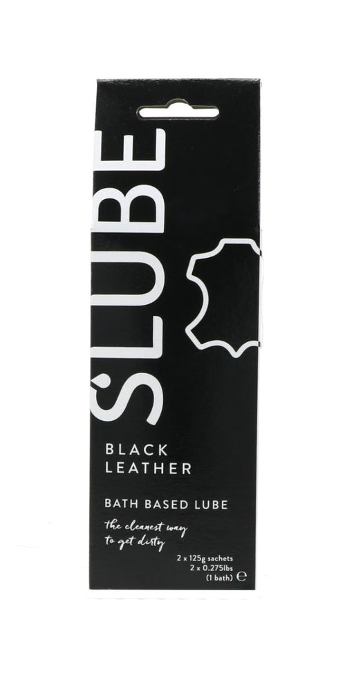 Slube - Black Leather - Single Bath Play - Body to Body Glijmiddel - 2 x 125 gram-Erotiekvoordeel.nl