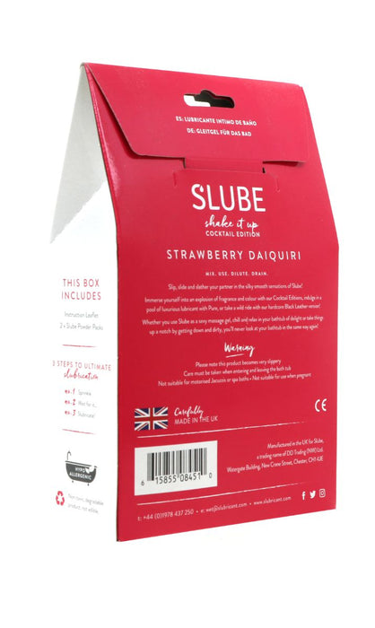 Slube - Strawberry Daiquiri - Double Bath Play - Body to Body Glijmiddel - 2 x 250 gram-Erotiekvoordeel.nl