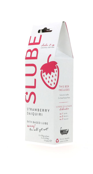 Slube - Strawberry Daiquiri - Single Bath Play - Body to Body Glijmiddel - 2 x 125 gram-Erotiekvoordeel.nl