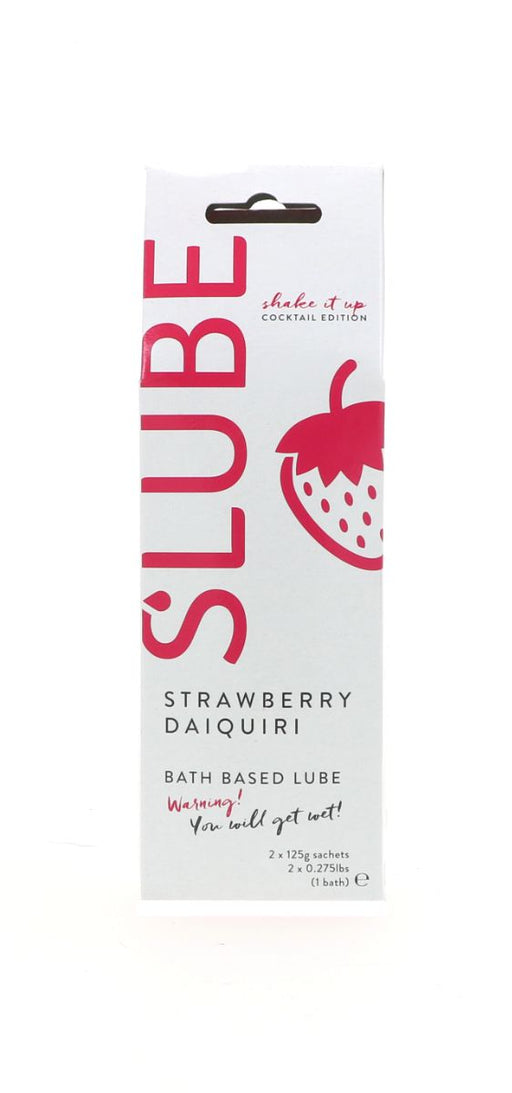 Slube - Strawberry Daiquiri - Single Bath Play - Body to Body Glijmiddel - 2 x 125 gram-Erotiekvoordeel.nl