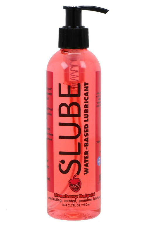 Slube - Strawberry Daquiri - Glijmiddel op Waterbasis - 250 ml-Erotiekvoordeel.nl