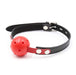 Smart Moves - Breathable Locking Bal Gag - Zwart/Rood-Erotiekvoordeel.nl