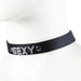 Smart Moves - Collar met Strass Letters SEXY - Zwart-Erotiekvoordeel.nl