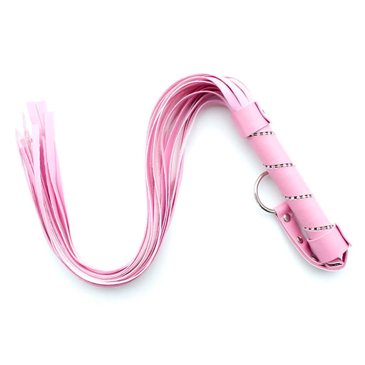 Smart Moves - Flogger - Handvat Gedecoreerd met Diamantjes - 64 cm - Roze-Erotiekvoordeel.nl