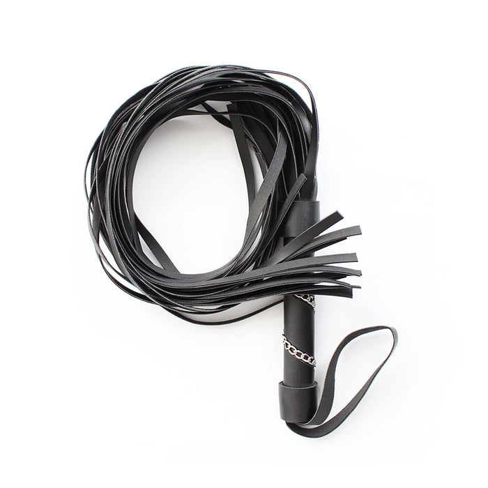 Smart Moves - Flogger - Handvat Gedecoreerd met Kettingen - 64 cm - Zwart-Erotiekvoordeel.nl