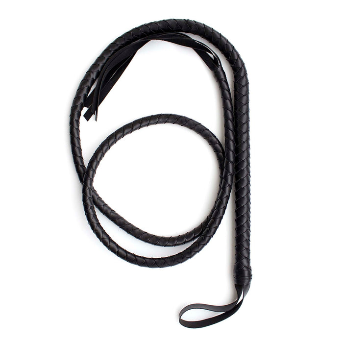 Smart Moves - Lange Zweep - Singletail - Bullwhip - PVC - 200 cm - Zwart-Erotiekvoordeel.nl