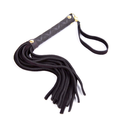 Smart Moves - Lederen Flogger - 27 cm - Zwart-Erotiekvoordeel.nl