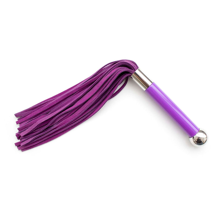 Smart Moves - Lederen Flogger - 38 cm - Paars-Erotiekvoordeel.nl