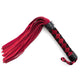 Smart Moves - Lederen Flogger - 38 cm - Zwart/Rood-Erotiekvoordeel.nl