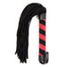 Smart Moves - Lederen Flogger - 39 cm - Zwart/Rood-Erotiekvoordeel.nl