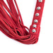 Smart Moves - Lederen Flogger met Studs - 38 cm - Rood-Erotiekvoordeel.nl